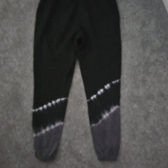 BEBE SPORT dark gray SWEATPANTS tie-dye WHITE light gray POCKETS - Picture 11 of 11